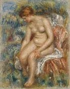 Pierre-Auguste Renoir Seated Bather Drying Her Leg, painting